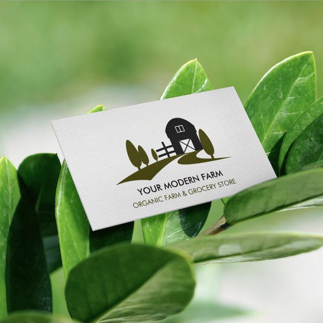 VISITA TARJETA MODERNA DE NEGOCIO DE AGRICULTURA DE COLOR (Subido por el creador)