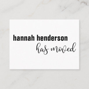 Visita Tarjeta móvil de una sola persona blanca y negra m