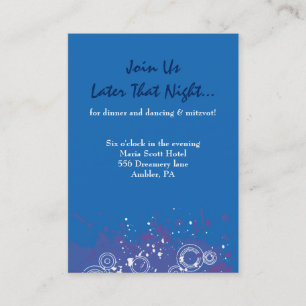 Visita Tarjeta musical del fiesta de Mitzvah del palo de