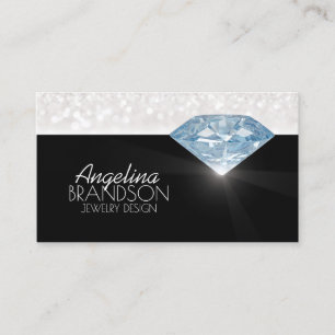 Visita Tarjeta negra del diseñador de joyas de diamante t