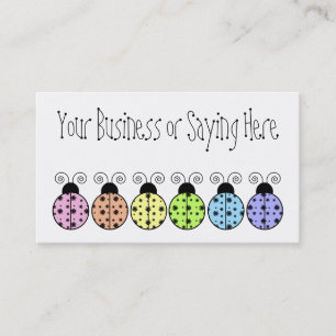 Visita Tarjeta perezosa del perfil de la mariquita de la