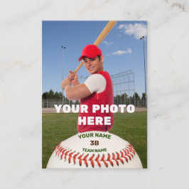 Visita Tarjeta personal de béisbol (estadísticas personal