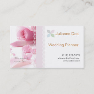 Visita Tarjeta personal del planificador de la boda