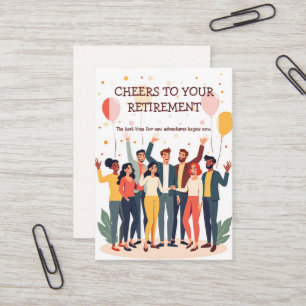 Visita Tarjeta personalizada - Colegas de despedida