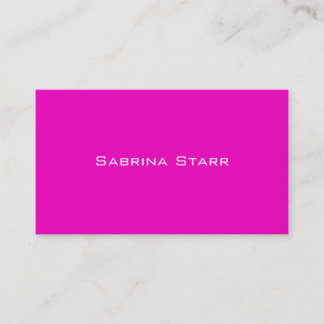 Visita Tarjeta personalizada color de neón de la
