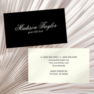 Visita Tarjeta personalizada de estilo antiguo de marfil