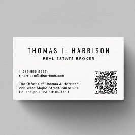 Visita Tarjeta profesional de código QR moderna