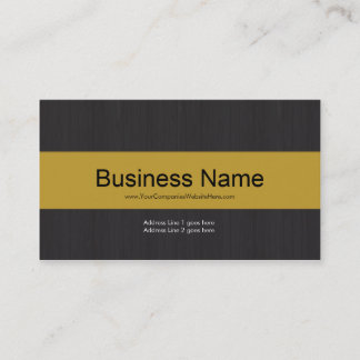 Visita Tarjeta profesional de color oscuro y amarillo