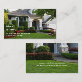 Visita Tarjeta profesional de cuidado de jardín paisajist