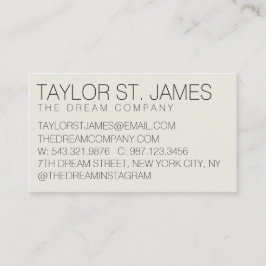 Visita Tarjeta profesional de doble cara