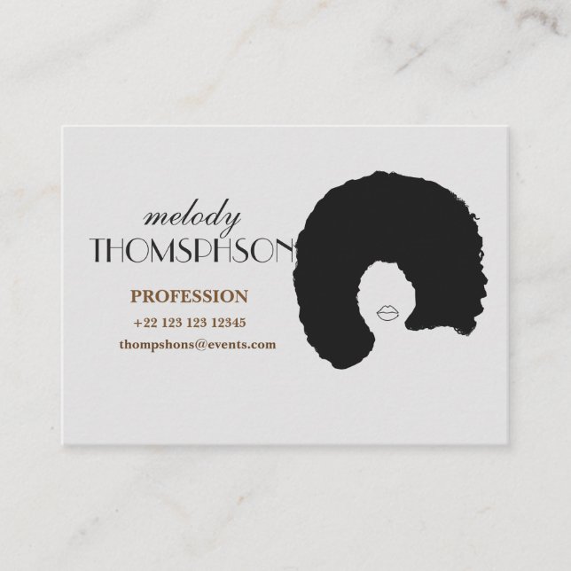 Visita Tarjeta profesional de encargo (Anverso)