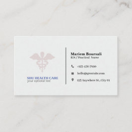 Visita tarjeta profesional de enfermería