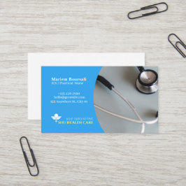 Visita tarjeta profesional de enfermería