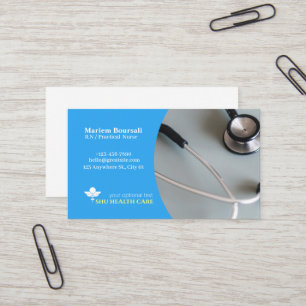 Visita tarjeta profesional de enfermería