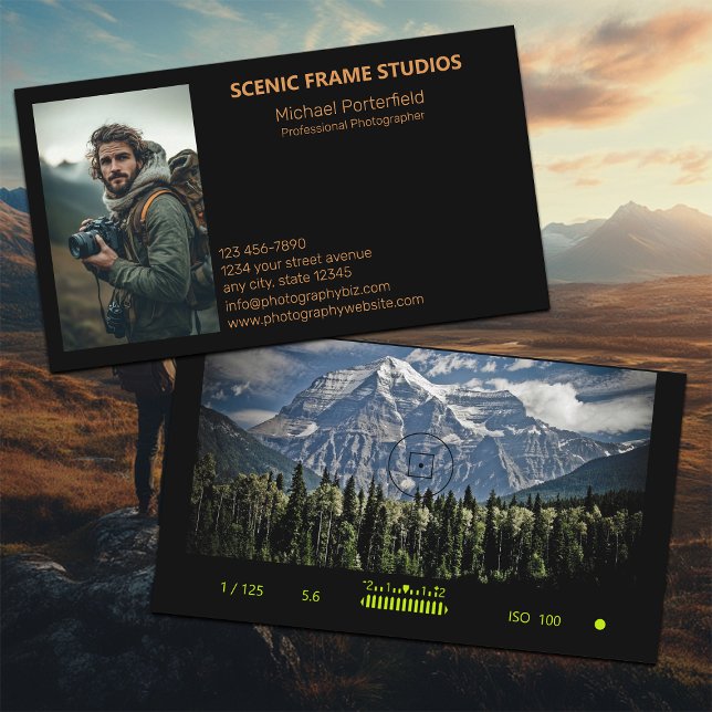 Visita Tarjeta profesional de fotografía (Subido por el creador)