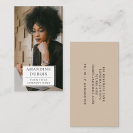 Visita Tarjeta profesional de fotografía moderna