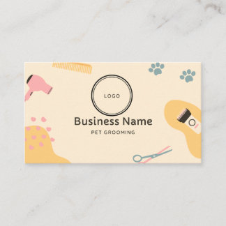 Visita tarjeta profesional de negocios de grooming