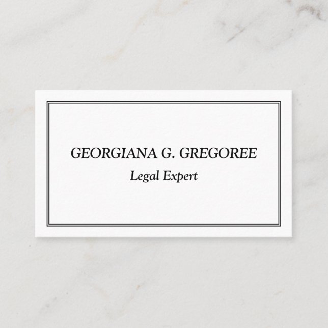 Visita Tarjeta profesional de negocios humilde y de papel (Anverso)