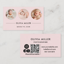 Tarjeta profesional de negocios moderna con código