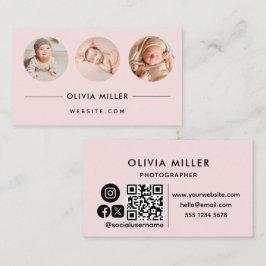 Visita Tarjeta profesional de negocios moderna con código