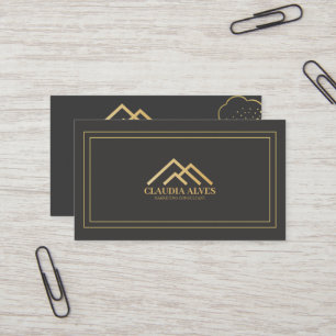 Visita Tarjeta profesional de negocios moderna   GOLD BAL