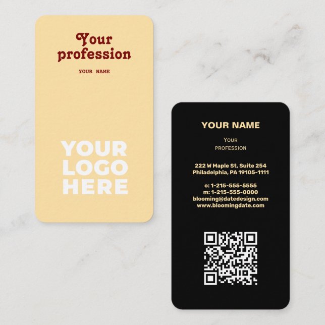 Visita Tarjeta profesional de negocios moderna para empre (Anverso / Reverso)