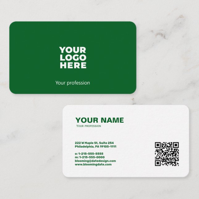 Visita Tarjeta profesional de negocios moderna para empre (Anverso / Reverso)