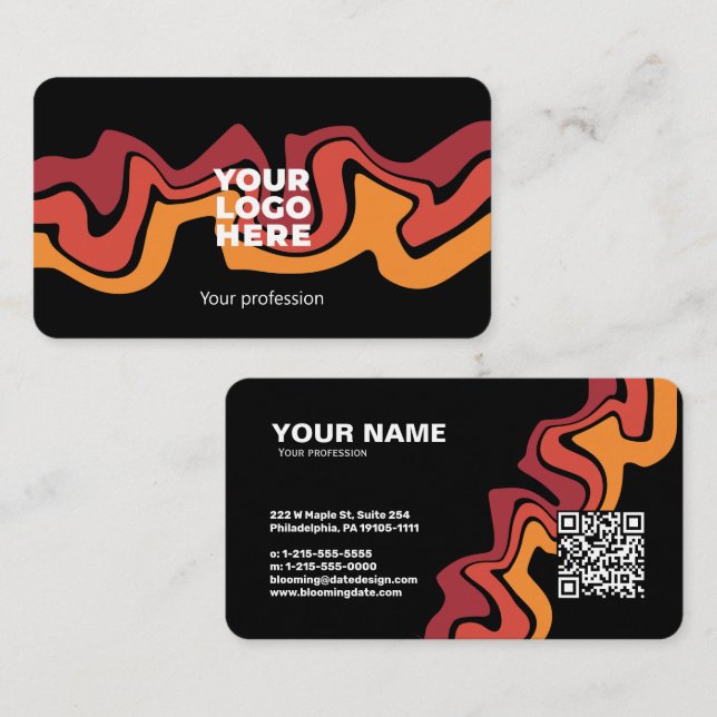 Visita Tarjeta profesional de negocios moderna para empre (Anverso / Reverso)