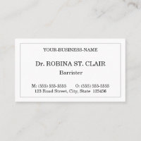 Tarjeta profesional de negocios Nostalgic Style La