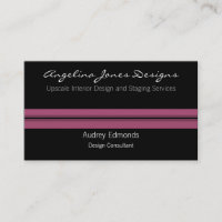 Tarjeta profesional de negocios pulida, Fuchsia