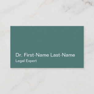 Visita Tarjeta profesional de negocios simple y legal