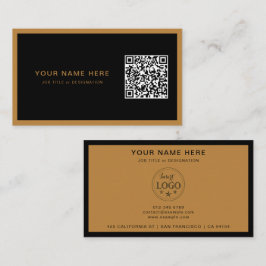 Visita Tarjeta profesional de presentación con código QR 