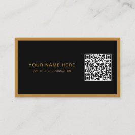 Visita Tarjeta profesional de presentación con código QR 