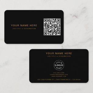 Visita Tarjeta profesional de presentación con código QR