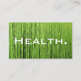 Visita Tarjeta profesional de salud - Verde natural
