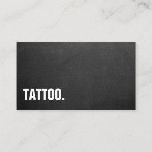 Visita Tarjeta profesional de tatuaje de pizarra negra mi