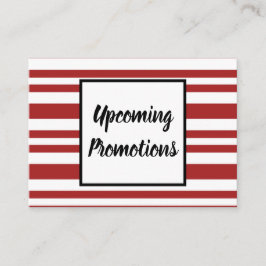 Visita Tarjeta promocional del día de fiesta del negocio