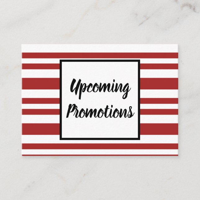 Visita Tarjeta promocional del día de fiesta del negocio (Anverso)