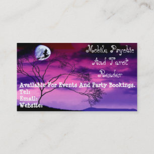 Visita Tarjeta psíquica y de Tarot púrpura del lector d
