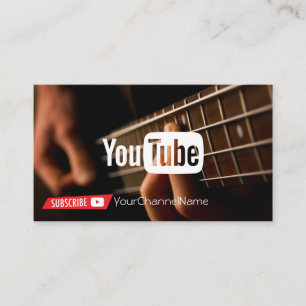 Visita Tarjeta publicitaria de canal musical