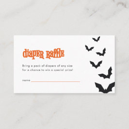 Visita Tarjeta Raffle de pañales de Baby Shower de Bats H
