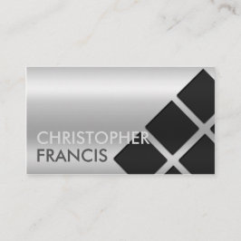 Visita Tarjeta reflexiva de plata de la pendiente con los