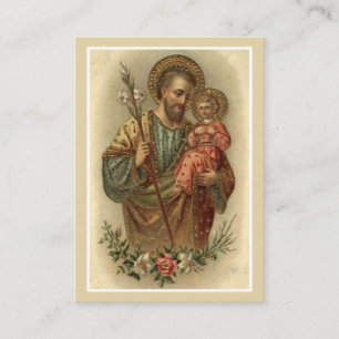 Visita Tarjeta religiosa de oración de la boda de San Jos
