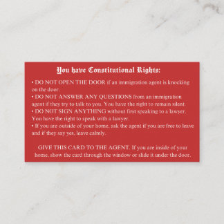Visita Tarjeta roja inglesa - Tarjeta de derechos de inmi