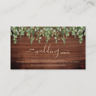 Visita Tarjeta RSVP del sitio web del Boda de código QR d