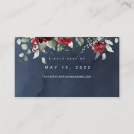 Visita Tarjeta RSVP Online De Boda De Rosas