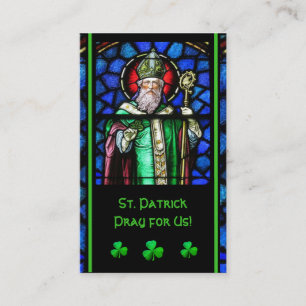 Visita Tarjeta sagrada de la oración de vidrio manchado