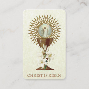 Visita Tarjeta sagrada de la oración religiosa Paschal de