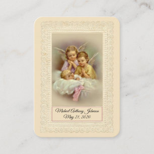 Visita Tarjeta Sagrada de Recuerdo de Bautismo de Niña Ca