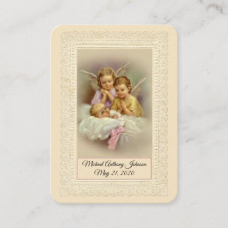 Visita Tarjeta Sagrada de Recuerdo de Bautismo de Niña Ca